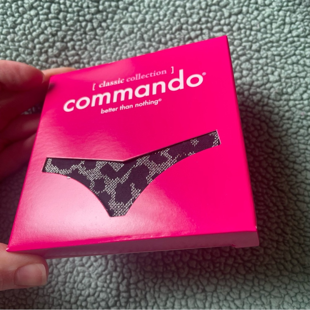 Commando m/l Thong Classic Collection gunmetal grey silver black leopard cheetah
